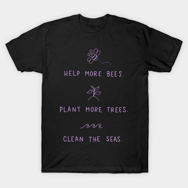 Save the Bees T-Shirt by valentinahramov